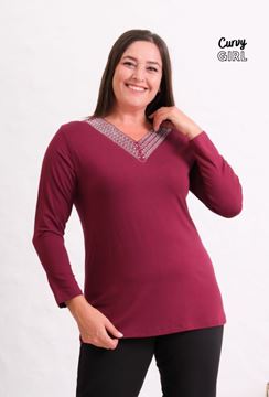 Picture of CURVY GIRL TOP WITH SEQUINS